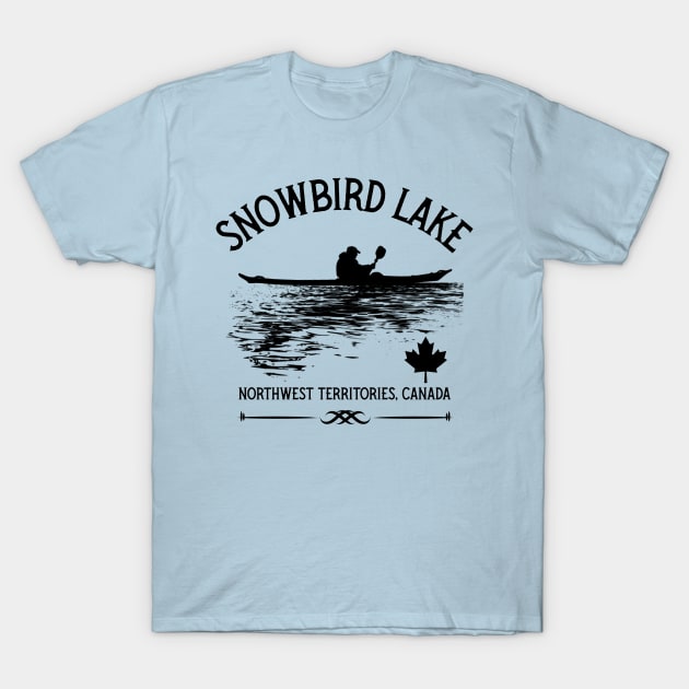 Snowbird Lake, Kayaking in Canada Lakes T-Shirt by Kcaand